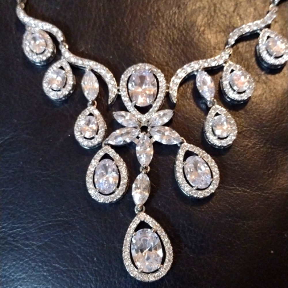 cubic zirconia necklace
